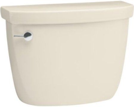 Kohler K-4634-47 Model K-4634 Cimarron Toilet Tank with Left-hand Trip Lever, Almond, Combines with K-4286 Cimarron Comfort Height elongated bowl to create K-3496 Cimarron Comfort Height elongated toilet, Combines with K-4287 Cimarron Comfort Height round front bowl to create K-3497 Cimarron Comfort Height round front toilet (K463447 K4634-47 K-463447 K4634)