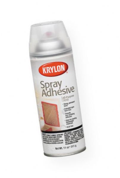 Krylon K7010 All-Purpose Spray Adhesive; Creates a smooth, flexible, non-wrinkling bond with easy removal for repositioning; 11 oz net weight; Shipping Weight 0.94 lb; Shipping Dimensions 7.75 x 2.75 x 2.00 in; UPC 724504070108 (KRYLONK7010 KRYLON-K7010 KRYLON/K7010 CRAFTS)