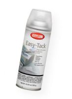 Krylon K7020 Easy-Tack Spray Adhesive; Create smooth, flexible, non-wrinkling bonds with easy removal for repositioning; Easy-Tack may be adjusted, removed, and reapplied throughout the life of the bond; Both low-odor and non-staining; Shipping Weight 1.00 lb; Shipping Dimensions 7.75 x 2.75 x 2.00 in; UPC 724504070207 (KRYLONK7020 KRYLON-K7020 KRYLON/K7020 ARTWORK CRAFT OFFICE) 