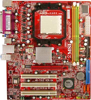 MSI K9MM-V Mainboard, CPU AMD Athlon 64 X2, Athlon 64 and Sempron in