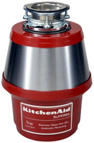 KitchenAid KCDS250X Continuous-Feed System 1HP Disposer, Anti-Jam Automatic Reversing Action, 1725 RPM, 2-Piece Stainless Steel Stopper, Reset Overload Protector, 42 oz. Chamber Capacity, Dishwasher Connection, Stainless Steel Grind Chamber, Drain Chamber, Swivel Impellers, Shredder Ring, Grind Wheel, and Sink Flange (KC-DS250X KCD-S250X KCDS-250X KCDS250)