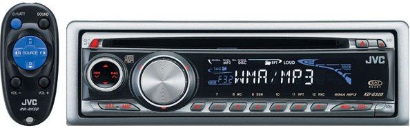 JVC KD-G320 CD Player with MP3/WMA playback, 50 Peak x 4 CD Receiver with Built-In Amplifier, 18 FM/6 AM presets (KDG320 KD G320)