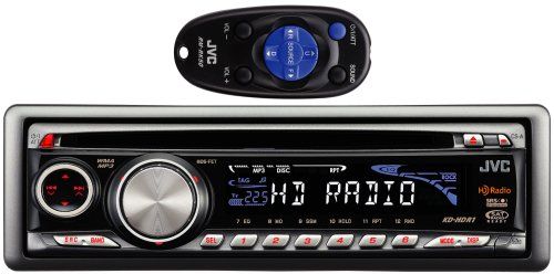 JVC KD-HDR1 CD Player with Built-in HD Radio Tuner and MP3/WMA Playback, 18 watts RMS 50 peak x 4 channels (KDHDR1 KD HDR1)