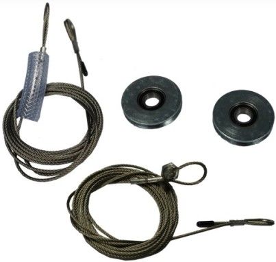 Keencut SS31-063 Steeltrak Pulley and Cable Service Kit; For use with SteelTrak ST165 65 in. Vertical Cutter Only; Replacement cable and end fixings to suit both old style and new; Dimensions: 8 x 5 x 2 in.; Weight: 0.7 pounds (KEENCUTSS31063 KEENCUT-SS31-063 KEENCUT SS31-063)