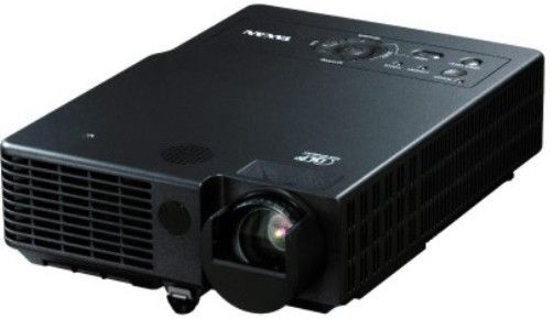 PLUS KG-PS100S Digital DLP Data Projector, 2500 ANSI Lumens, Resolution 800 x 600 SVGA, Contrast Ratio 2000:1 Full On/Off, Aspect Ratio 4:3, Supports 16:9, Projection Distance 3.9-33.4', 1.2-10.2m, Image Size 32