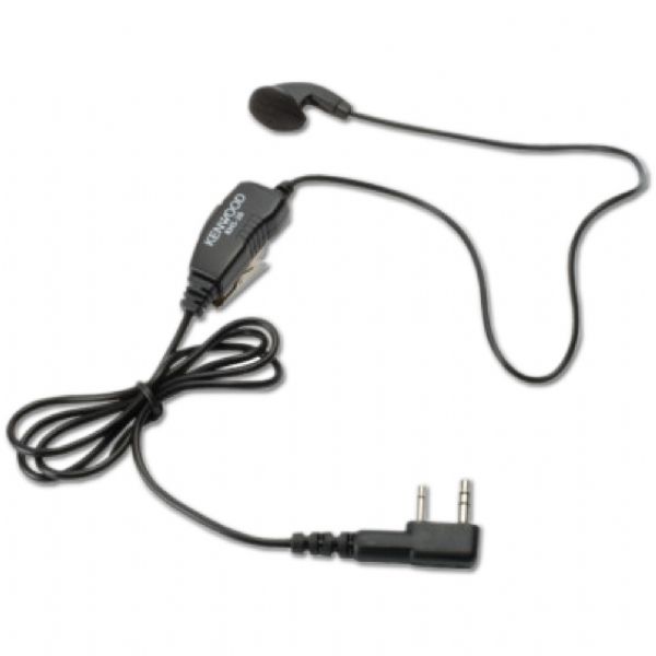 Kenwood KHS-26 Clip Microphone with Earbud, Replaced EMC-3 EMC3, Push-To-Talk button, For use with Kenwood TK160/170/173/200/202, ProTalk and FreeTalk series radios (KHS-26 KHS26 KHS 26 KHS)