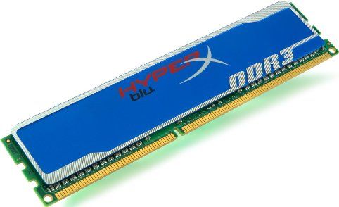 Kingston KHX1333C9D3B1/2G HyperX blu DDR3 SDRAM Memory, 2 GB Storage Capacity, DDR3 SDRAM Technology, DIMM 240-pin Form Factor, 1333 MHz - PC3-10600 Memory Speed, CL9 Latency Timings, Non-ECC Data Integrity Check, Unbuffered RAM Features, 256 x 64 Module Configuration, 1.5 V Supply Voltage, Gold Lead Plating, 1 x memory - DIMM 240-pin Compatible Slots, UPC 740617178562 (KHX1333C9D3B12G KHX1333C9D3B1-2G KHX1333C9D3B1 2G)