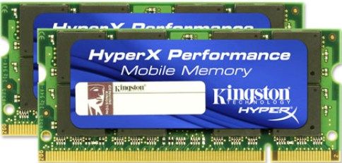 Kingston KHX6400S2LLK2/4G Hyperx DDR2 Sdram Memory Module, 4 GB Memory Size, DDR2 SDRAM Memory Technology, 2 x 2 GB Number of Modules, 800 MHz Memory Speed, DDR2-800/PC2-6400 Memory Standard, Non-ECC Error Checking, Unbuffered Signal Processing, 240-pin Number of Pins, SoDIMM Form Factor, UPC 740617135459 (KHX6400S2LLK24G KHX6400S2LLK2-4G KHX6400S2LLK2 4G)