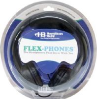 HamiltonBuhl KIDS-BLK Flex-Phones Foam Headphones, Black, Recommended for children ages 3 and up, 3.5mm stereo plug, 30 mm Drivers, Impedance 32 ohms, Frequency Response 20-20000Hz, Sensitivity 82d B +- 3d B, 4 feet Cord Length, Dimensions 7x8x2.5, Weight 0.35 lbs., UPC 681181621521 (HAMILTONBUHLKIDSBLK KIDSBLK KIDS BLK) 