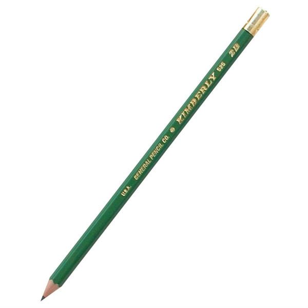 Kimberly 525G-2B Drawing Pencil 2B, 12 Box; These pencils feature all California wood casings incense cedar; Specially easy for sharpening; The non porous leads create dense, opaque lines and sharpen into extra long, durable points; Each pencil is finished in dark green with degree clearly stamped; Dimensions 7.25
