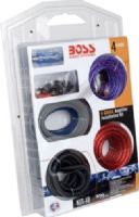 Boss Audio KIT10 Complete 4 Gauge Amplifier Installation Kit, 20 ft. 4 GA Red Power Cable, Competition High-Quality Fuse Holder, 5/16" Gold-Plated Ring Terminal, Gold Plated AGU Fuse, (3) Rubber Grommets, 3 ft. 4 GA Black Ground Cable, (4) Gold-Plated Speaker Terminals, 16 Ft. 18 GA Blue Turn-On Wire, (20) 4" Wire Ties, UPC 791489340069 (KIT-10 KIT 10) 