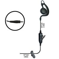 Klein Electronics Agent-K3 Single Wire Earpiece, The Agent radio earpiece features a sturdy C swivel earloop design that allows users to wear on left or right ear, Comes with clear audio speaker, PTT button and microphone In line, Great for shift workers needing to share earpieces,  UPC 689407527480 (KLEIN-AGENT-K3 AGENT-K3 KLEINAGENTK3 SINGLE-WIRE-EARPIECE) 