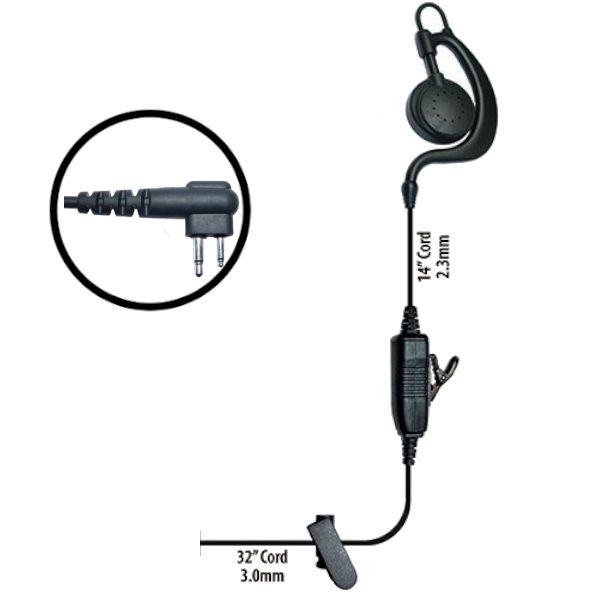 Klein Electronics Agent-M1 Single Wire Earpiece, The Agent radio earpiece features a sturdy C swivel earloop design that allows users to wear on left or right ear, Comes with clear audio speaker, PTT button and microphone In line, Great for shift workers needing to share earpieces,  UPC 689407527497 (KLEIN-AGENT-M1 AGENT-M1 KLEINAGENTM1 SINGLE-WIRE-EARPIECE)