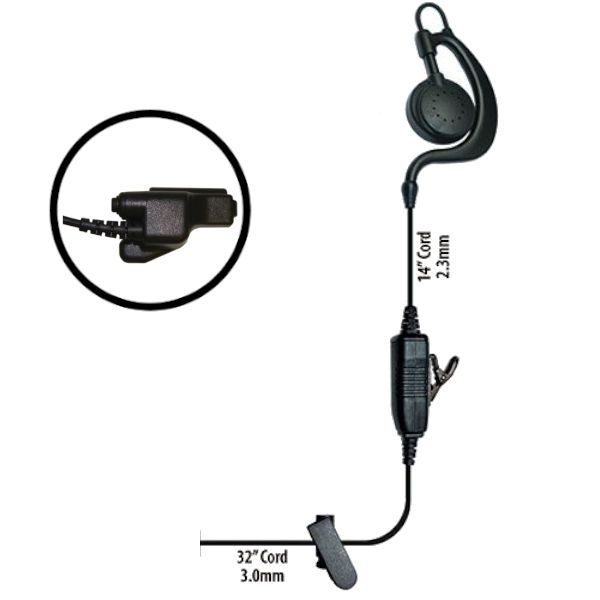 Klein Electronics Agent-M3 Single Wire Earpiece, The Agent radio earpiece features a sturdy C swivel earloop design that allows users to wear on left or right ear, Comes with clear audio speaker, PTT button and microphone in line, Great for shift workers needing to share earpieces, UPC 689407527510 (KLEIN-AGENT-M3 AGENT-M3 KLEINAGENTM3 SINGLE-WIRE-EARPIECE)