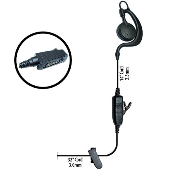Klein Electronics Agent-S8 Single Wire Earpiece, The Agent radio earpiece features a sturdy C swivel earloop design that allows users to wear on left or right ear, Comes with clear audio speaker, PTT button and microphone in line, Great for shift workers needing to share earpieces,  UPC 689407527572 (KLEIN-AGENT-S8 AGENT-S8 KLEINAGENTS8 SINGLE-WIRE-EARPIECE)