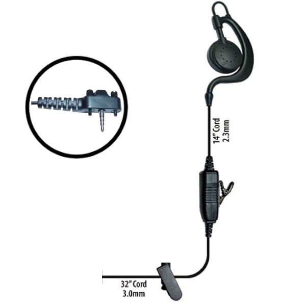 Klein Electronics Agent-Y4 Single Wire Earpiece, The Agent radio earpiece features a sturdy C swivel earloop design that allows users to wear on left or right ear, Comes with clear audio speaker, PTT button and microphone in line, Great for shift workers needing to share earpieces, UPC 689407527589 (KLEIN-AGENT-Y4 AGENT-Y4 KLEINAGENTY4 SINGLE-WIRE-EARPIECE)