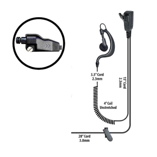 Klein Electronics BodyGuard-K2 Split Wire Kit, The bodyguard radio comes with adjustable earloop split-wire security kit for left or right ear usage, The earpiece cord includes a built in microphone with a push to talk button, Steel clothing clip, Ideal for use by security workers, UPC 853171000658 (KLEIN-BODYGUARD-K2 BODYGUARD-K2 KLEINVBODYGUARD2 SINGLE-WIRE-EARPIECE)