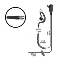 Klein Electronics BodyGuard-QD Quick Disconnect Split Wire Kit, The bodyguard radio comes with adjustable earloop split-wire security kit for left or right ear usage, The earpiece cord includes a built in microphone with a push to talk button, Steel clothing clip, Ideal for use by security workers, UPC 853171000191 (KLEIN-BODYGUARD-QD BODYGUARD-QD KLEINBODYGUARDQD SINGLE-WIRE-EARPIECE) 