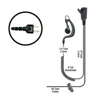 Klein Electronics BodyGuard-S1 Split Wire Kit, The bodyguard radio comes with adjustable earloop split-wire security kit for left or right ear usage, The earpiece cord includes a built in microphone with a push to talk button, Steel clothing clip, Ideal for use by security workers, UPC 853171000870 (KLEIN-BODYGUARD-S1  BODYGUARD-S1 KLEINBODYGUARDS1 SINGLE-WIRE-EARPIECE) 