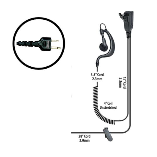 Klein Electronics BodyGuard-S1 Split Wire Kit, The bodyguard radio comes with adjustable earloop split-wire security kit for left or right ear usage, The earpiece cord includes a built in microphone with a push to talk button, Steel clothing clip, Ideal for use by security workers, UPC 853171000870 (KLEIN-BODYGUARD-S1  BODYGUARD-S1 KLEINBODYGUARDS1 SINGLE-WIRE-EARPIECE)