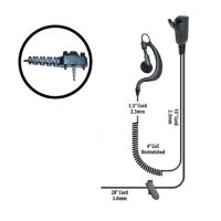 Klein Electronics BodyGuard-Y4 Split Wire Kit, The bodyguard radio comes with adjustable earloop split-wire security kit for left or right ear usage, The earpiece cord includes a built in microphone with a push to talk button, Steel clothing clip, Ideal for use by security workers, UPC 853171000061 (KLEIN-BODYGUARD-Y4 BODYGUARD-Y4 KLEINBODYGUARDY4 SINGLE-WIRE-EARPIECE 