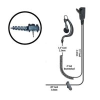 Klein Electronics BodyGuard-Y4-BR Split Wire Kit Braided Cable, The bodyguard radio comes with adjustable earloop split-wire security kit for left or right ear usage, The earpiece cord includes a built in microphone with a push to talk button, Steel clothing clip, Ideal for use by security workers, Braided cable, UPC 854807007713 (KLEIN-BODYGUARD-Y4-BR BODYGUARD-Y4-BR KLEINBODYGUARDY4BR SINGLE-WIRE-EARPIECE) 