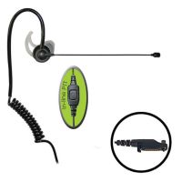 Klein Electronics Comfit-H2 Noise Canceling Boom Microphone Earpiece, The boom microphone earpiece connector has a noise canceling boom with a built-in flat PTT button, It comes with 3 custom silicone eartip included, Adjustable earloop, Microphone is lightweight and contours the face, UPC 865322000332 (KLEIN-COMFIT-H2 COMFIT-H2 KLEINCOMFITH2 MICROPHONE) 