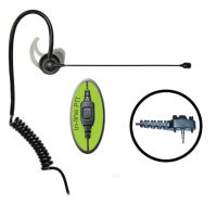 Klein Electronics Comfit-Y4 Noise Canceling Boom Microphone Earpiece, The boom microphone earpiece connector has a noise canceling boom with a built-in flat PTT button, It comes with 3 custom silicone eartip included, Adjustable earloop, Microphone is lightweight and contours the face, UPC 853171000016 (KLEIN-COMFIT-Y4 COMFIT-Y4 KLEINCOMFITY4 MICROPHONE) 