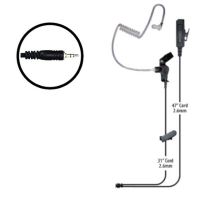 Klein Electronics Director-M2 Two Wire Surveillance Earpiece, The director surveillance radio earpiece comes with kevlar reinforced, Fully insulated cabling, Noise reduction microphone with side-bar PTT and steel clothing clip, Detachable audio tube at the end with an eartip that fits either the left or right ear, Ideal for use by security workers, UPC 853171000528 (KLEIN-DIRECTOR-M2 DIRECTOR-M2 KLEINDIRECTORM2 TWO-WIRE-EARPIECE)Klein Electronics Director-M2 Two Wire Surveillance Earpiece, The d 
