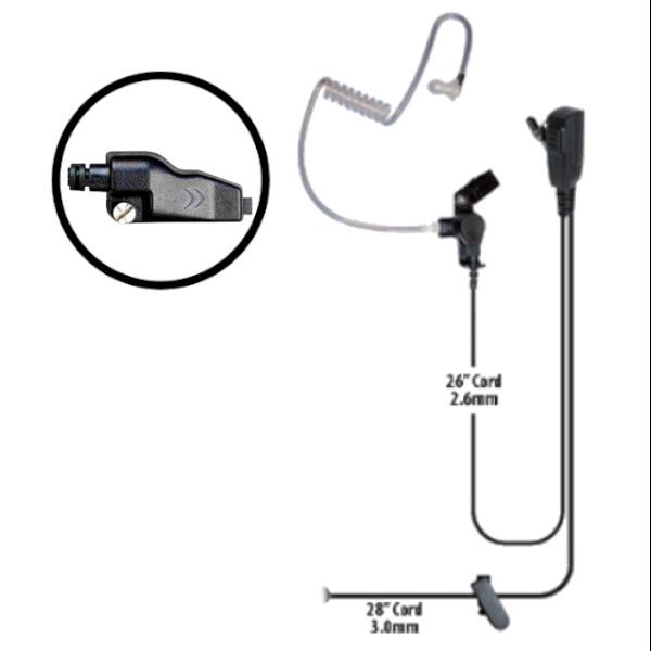 Klein Electronics Signal-K2 Split Wire Kit, The Signal radio comes with split-wire security kit, A detachable audio tube at the end has an eartip to fit either the left or right ear, The earpiece cord includes a built in microphone with a push to talk button, It has clothing clip, Ideal for use by security workers, UPC 898609002316 (KLEIN-SIGNAL-K2 SIGNAL-K2 KLEINSIGNALK2 SINGLE-WIRE-EARPIECE)