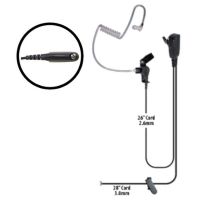 Klein Electronics Signal-M4 Split Wire Kit, The Signal radio comes with split-wire security kit, A detachable audio tube at the end has an eartip to fit either the left or right ear, The earpiece cord includes a built in microphone with a push to talk button, It has clothing clip, Ideal for use by security workers, UPC 898609002347 (KLEIN-SIGNAL-M4 SIGNAL-M4 KLEINSIGNALM4 SINGLE-WIRE-EARPIECE) 