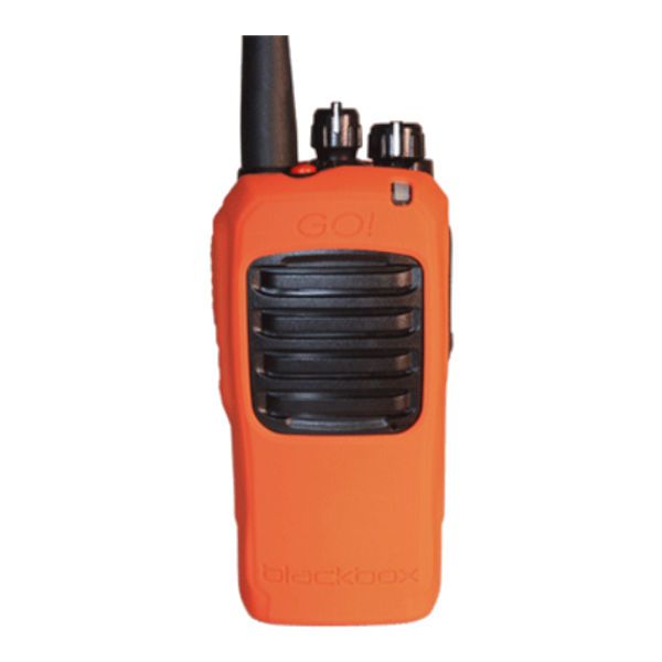 Klein Electronics Silico-BBGO-O Radio Grips Orange Silicone Carry Case for Blackbox GO Digital and Analog 2 Way Radio, The radio grips silicone cases is easy on grip, Allows your radio to be charged without removing the case, The silicon cases are useful in dusty environments while providing no slip grip, Case keeps your radio clean and protected from surface scratches and every day wear and tear, UPC 854807007171 (KLEIN-SILICO-BBGO-O BBGO-O KLEINSILICO CASE)