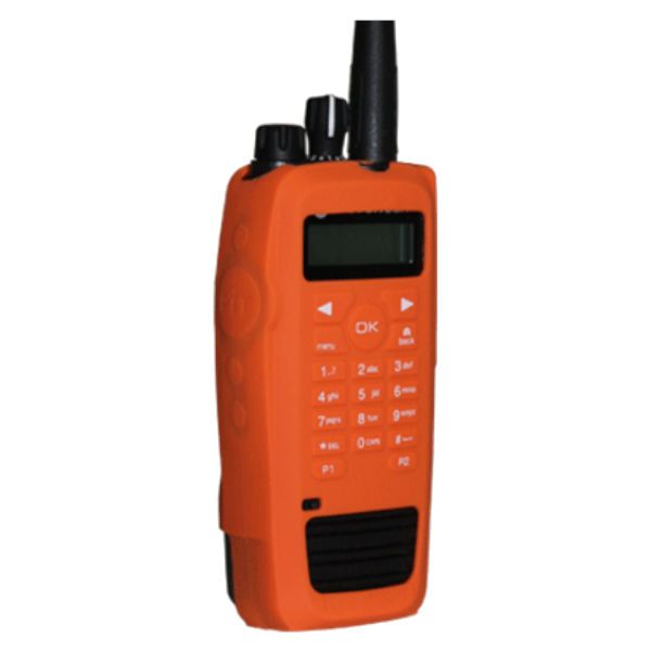 Klein Electronics Silico- XPRKP-O Radio Grips Orange Carry Case for Motorola XPR6550 Radios with Keypad, The radio grips silicone cases is easy on grip, Allows your radio to be charged without removing the case, The silicon cases are useful in dusty environments while providing no slip grip, Case keeps your radio clean and protected from surface scratches and every day wear and tear, UPC 898609002712 (KLEIN-SILICO-XPRKP-O XPRKP-O KLEINSILICO CASE)