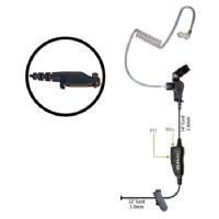 Klein Electronics Star-H2 Single Wire Earpiece, Unique 1wire earpiece with in line PTT button and microphone, Clear quick disconnect audio tube and clothing clip, Adjustable for left or right ear usage, Eartips included, Acoustic Tube, In-Line PTT, UPC 689407527985 (KLEIN-STAR-H2 STAR-H2 KLEINSTARH2 SINGLE-WIRE-EARPIECE) 