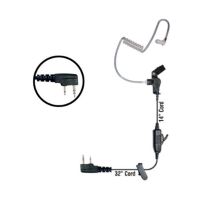 Klein Electronics Star-K1 Single Wire Earpiece, Unique 1 wire earpiece with in line PTT button and microphone, Clear quick disconnect audio tube and clothing clip, Adjustable for left or right ear usage, Eartips included, Acoustic Tube UPC 853171000573 (KLEIN-STAR-K1 STAR-K1 KLEINSTARK1 SINGLE-WIRE-EARPIECE) 