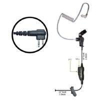 Klein Electronics Star-M1 Single Wire Earpiece, Unique 1wire earpiece with in line PTT button and microphone, Clear quick disconnect audio tube and clothing clip, Adjustable for left or right ear usage, Eartips included, Acoustic Tube, In-Line PTT, UPC 85317100032 (KLEIN-STAR-M1 STAR-M1 KLEINSTARM1 SINGLE-WIRE-EARPIECE) 