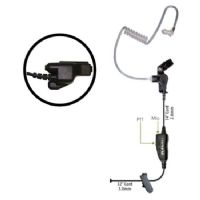 Klein Electronics Star-M3 Single Wire Earpiece, Unique 1wire earpiece with in line PTT button and microphone, Clear quick disconnect audio tube and clothing clip, Adjustable for left or right ear usage, Eartips included, Acoustic Tube, In-Line PTT, UPC 689407528067 (KLEIN-STAR-M3 STAR-M3 KLEINSTARM3 SINGLE-WIRE-EARPIECE) 