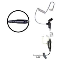 Klein Electronics Star-M5 Single Wire Earpiece, Unique 1wire earpiece with in line PTT button and microphone, Clear quick disconnect audio tube and clothing clip, Adjustable for left or right ear usage, Eartips included, Acoustic Tube, In-Line PTT, UPC 853171000054 (KLEIN-STAR-M5 STAR-M5 KLEINSTARM5 SINGLE-WIRE-EARPIECE) 