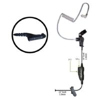 Klein Electronics Star-M7 Single Wire Earpiece, Unique 1wire earpiece with in line PTT button and microphone, Clear quick disconnect audio tube and clothing clip, Adjustable for left or right ear usage, Eartips included, Acoustic Tube, In-Line PTT, UPC 853171000160 (KLEIN-STAR-M7 STAR-M7 KLEINSTARM7 SINGLE-WIRE-EARPIECE) 