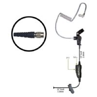 Klein Electronics Star-QD Quick Disconnect Single Wire Earpiece, Unique 1wire earpiece with in line PTT button and microphone, Clear quick disconnect audio tube and clothing clip, Adjustable for left or right ear usage, Eartips included, Acoustic tube, In-Line PTT, UPC 898609002415 (KLEIN-STAR-QD STAR-QD KLEINSTARQD SINGLE-WIRE-EARPIECE) 