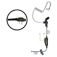 Klein Electronics Star-S6, Single Wire Earpiece; Unique 1wire earpiece with in line PTT button and microphone, Clear quick disconnect audio tube and clothing clip, Adjustable for left or right ear usage, Eartips included, Acoustic Tube, In-Line PTT, UPC 853171000245 (KLEIN-STAR-S6 STAR-S6 KLEINSTARS6 SINGLE-WIRE-EARPIECE) 
