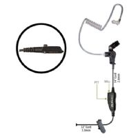 Klein Electronics Star-S9 Single Wire Earpiece, Unique 1 wire earpiece with in line PTT button and microphone, Clear quick disconnect audio tube and clothing clip, Adjustable for left or right ear usage, Eartips included, Acoustic Tube, In-Line PTT, (KLEIN-STAR-S9 STAR-S9 KLEINSTARS9 SINGLE-WIRE-EARPIECE) 