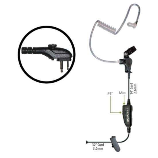 Klein Electronics Star-TC700 Single Wire Earpiece, Unique 1wire earpiece with in line PTT button and microphone, Clear quick disconnect audio tube and clothing clip, Adjustable for left or right ear usage, Eartips included, Acoustic Tube, In-Line PTT, UPC 689407528005 (KLEIN-STAR-TC700 STAR-TC700 KLEINSTARTC700 SINGLE-WIRE-EARPIECE)