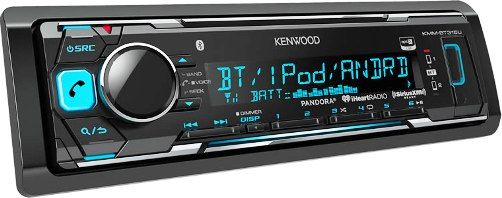 Kenwood KMM-BT315U Digital Media Receiver with Built-in Bluetooth, 50W x 4 (MOSFET Power IC) Maximum Output Power, TDF Theft Deterrent Faceplate, 13 Digit 1.5 Line LCD Display, Rotary Encoder and Direct Key (TEL) for easy operation, Digital Clock (12H), Variable Color Illumination, Dimmer Control Function (Manual/Set by timer),  UPC 001904821419 (KMMBT315U KMM BT315U)