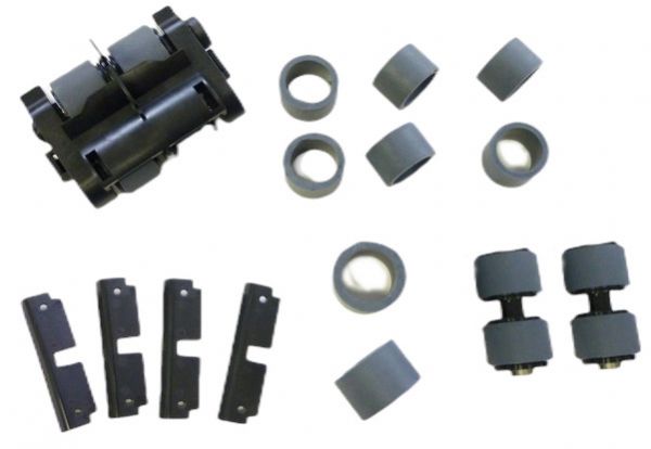 Kodak 1428101 Consumables Kit for I2900/I3000 Series Scanners; Includes 1 x Feed module, 4 x Replacement tires for feed module, 4 x Pre-separation pads, 2 x Separation roller modules, and 4 x Replacement tires for separation roller module; Shipping Weight 1.15 lbs; UPC 041771428105 (KODAK1428101 K-1428101 KODAK/1428101)