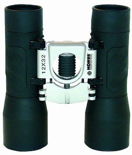 Konus 2009; BASIC 12x32 Compact Binoculars with Ruby Coating in Gift Box, Central focusing; Field of view at 1000m/1000yds: 80m/240ft (KONUS2009 KONUS-2009 BASIC1232)