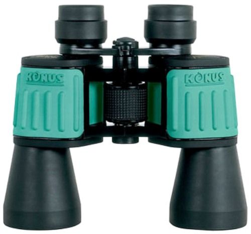 Konus 2102 Binocular Central focus - Green rubber (2102, KONUSVUE 7x50)
