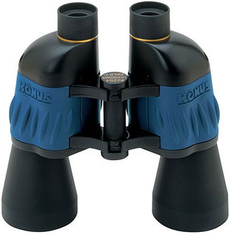 Konus 2254 Binocular Fixed focus - Ruby coating - Blue rubber, Magnification/diameter: 10x50 W.A. Focusing: from 20 m. (60 ft.) to infinite (2254, SPORTLY 10x50 W.A)