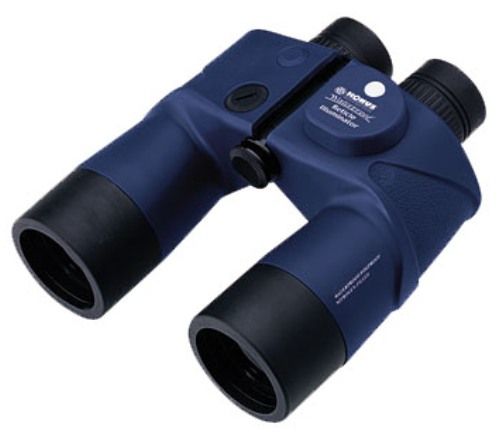 Konus 2321 Waterproof Binocular with Compass, Blue rubber, Independent Focusing, Field of view at 1000 m (1000 yd.) 122 m (406 ft.), Have got BAK-4 prisms and Multi-Coated treatment on optics, Magnification/diameter 7x50, Tripod adaptability, 7.1 mm Exit pupil, The binoculars are supplied with tissue case, floating shoulder strap, lenses cover, all in a stylish colored package (KONUS2321 KONUS-2321)