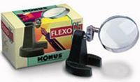 Konus 3600 FLEXO-65 table glass lens with adjustable metal arm. D.65mm table magnifier 3,5x (3600 FLEXO-65) 